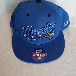 NBA Ultra Game MAGIC Baseball Cap Adjustable Snap-Back Blue 3D Embroidered NWT